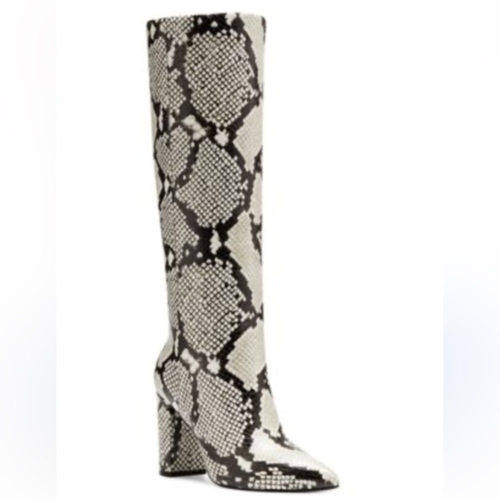 INC NWT Tall Paiton Blk Heeled Boots woman’s size 6